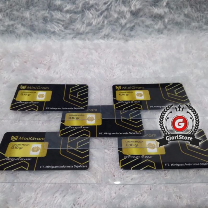 MINIGRAM / BABYGOLD 0.10 Gram Logam Mulia Emas Asli 24 Karat Bersertifikat