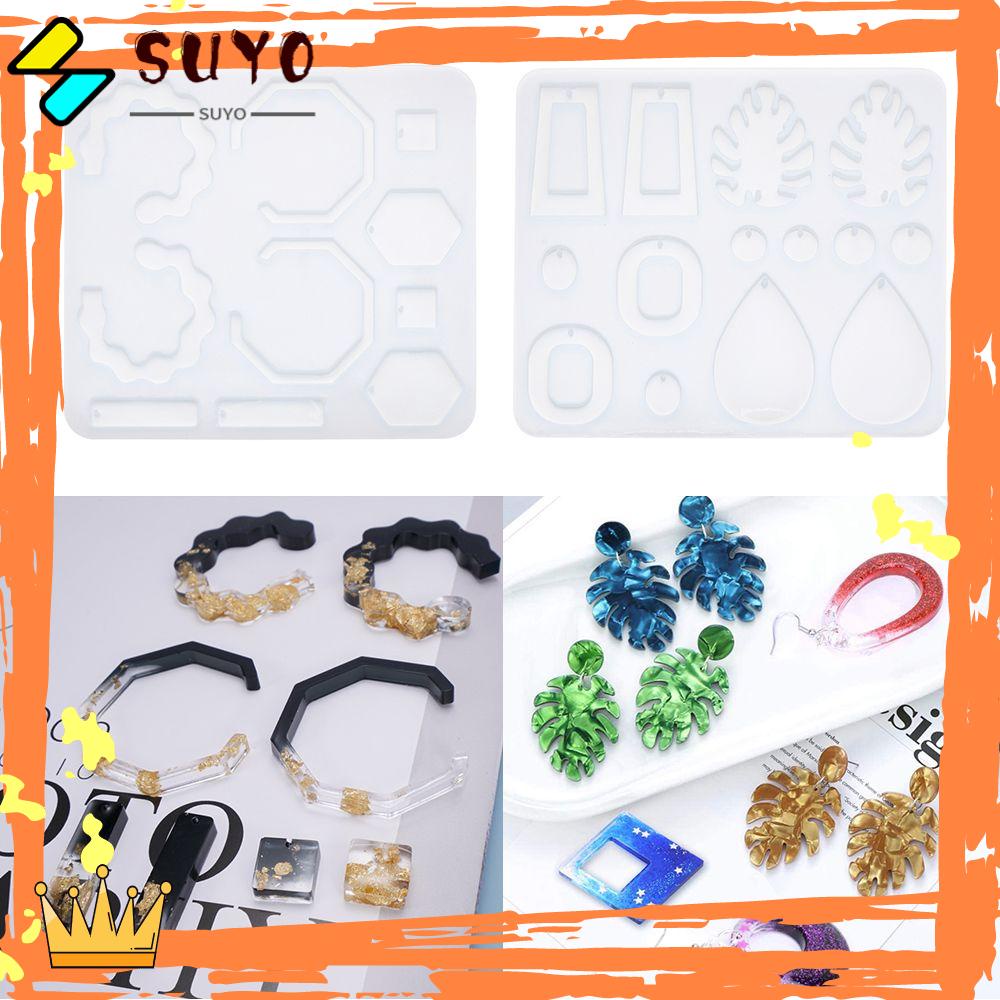 Cetakan Resin Epoksi Uv Bahan Silikon Kristal Transparan Handmade Diy Untuk Membuat Perhiasan Anting