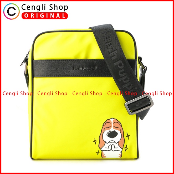 TAS SELEMPANG PRIA HUSH PUPPIES SLING BAG ORIGINAL KUNING YELLOW HM142