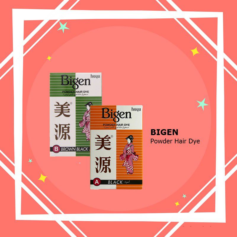 Bigen Powder Hair Color / Pewarna rambut penutup uban bubuk