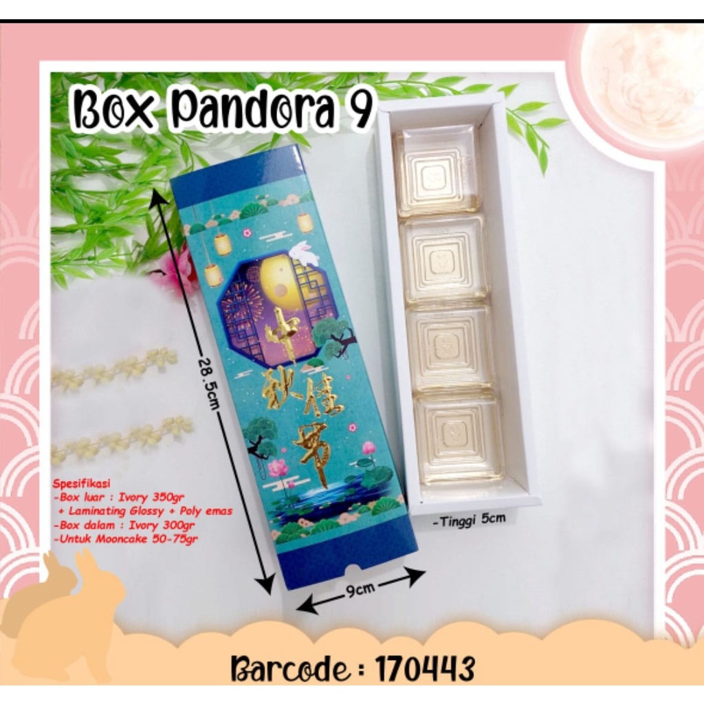 

box pandora #9# kue bulan atau kue lainnya per buah