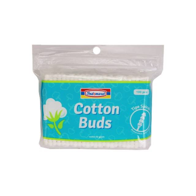 Cotton Bud Indomaret Reguler/Spiral 100 pcs