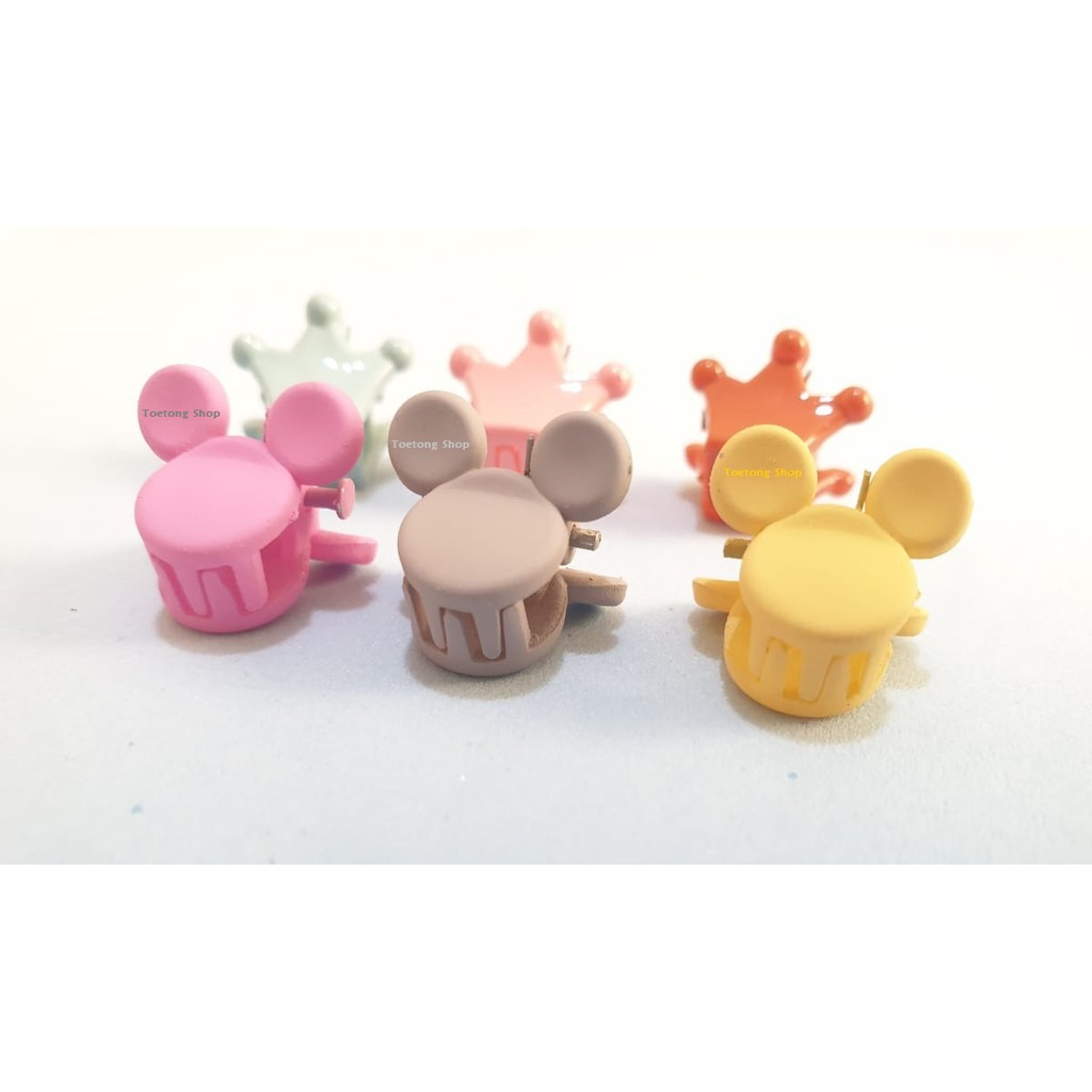 Jedai Doff Mini Karakter Jepit Rambut Lucu Imut Jepitan Poni Rambut Mini Jepit Rambut Baby Jepit Kutu-2