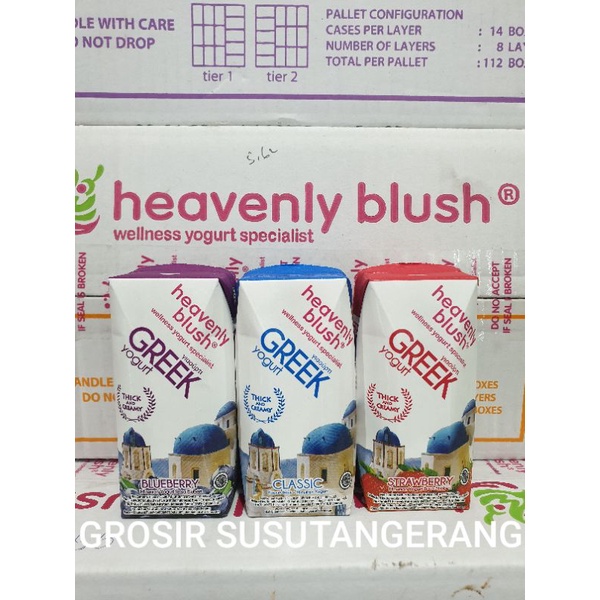 

Heavenly Blush Greek Yogurt 200ml grosir 1 karton