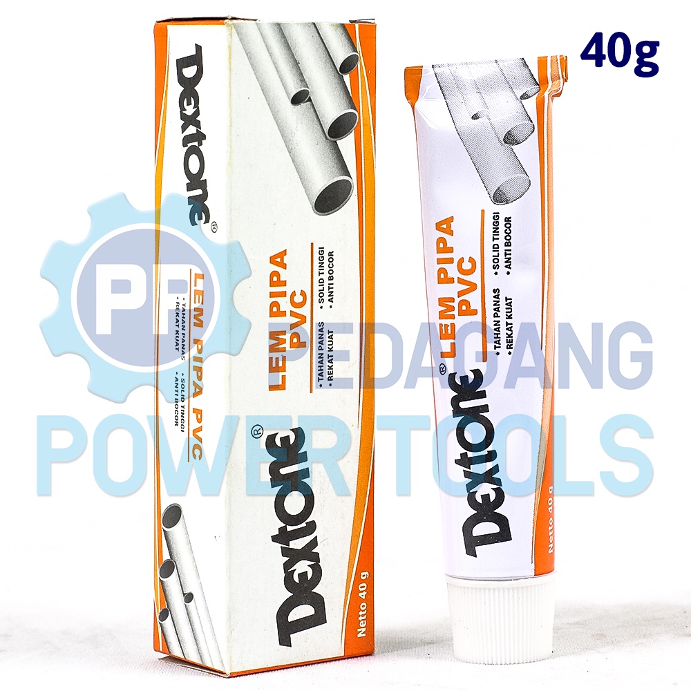 DEXTONE TUBE LEM PIPA PVC 40 GRAM FITTING PARALON PEREKAT PRALON ODOL