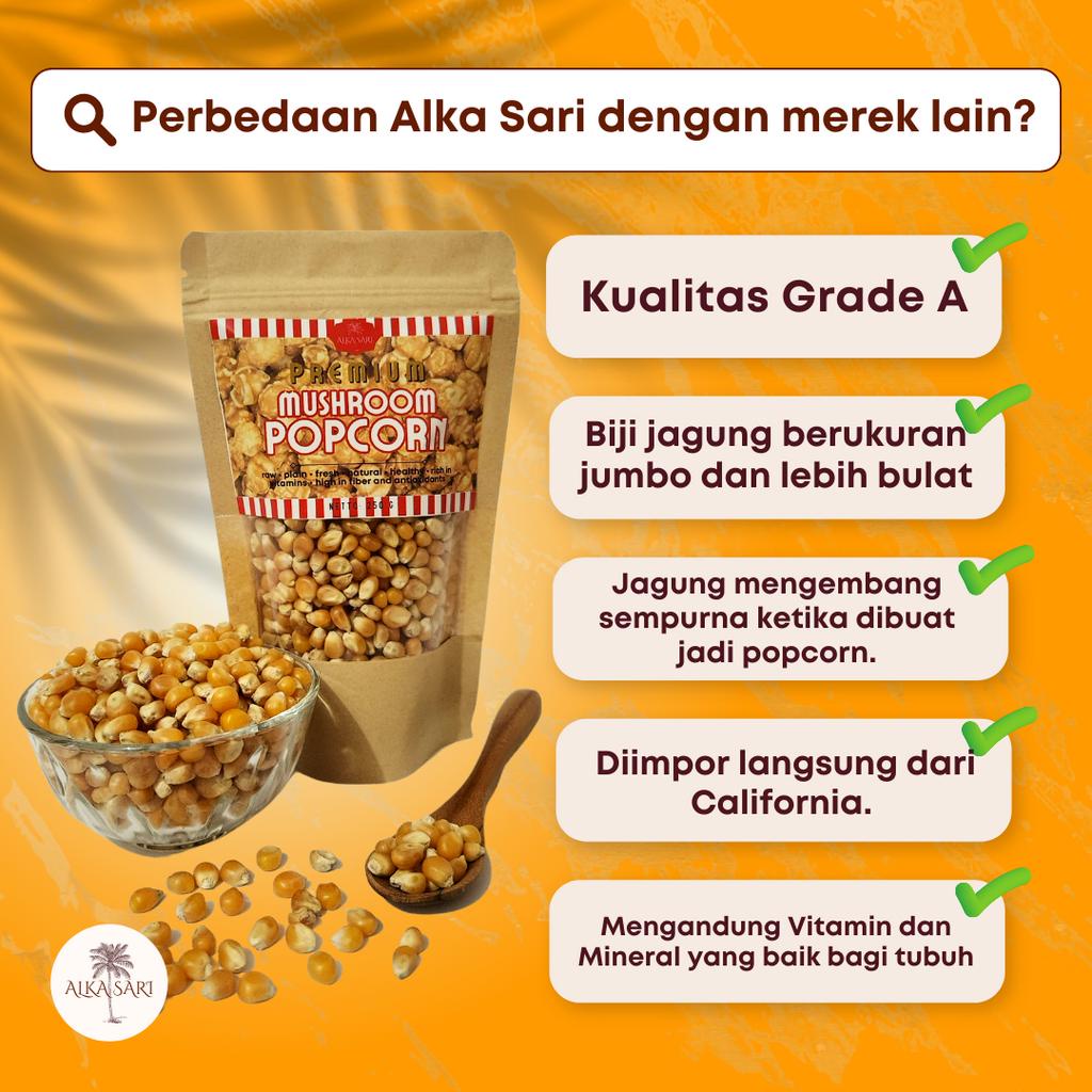 

Nafariz724 Jagung Popcorn Jumbo Mushroom Asli Premium Alka Sari 500 Gram