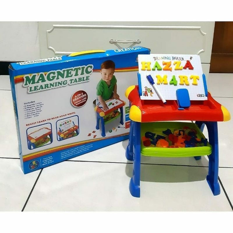 Papaanak edukasi/papan tulis/huruf dan angka magnet/magnetic learning table