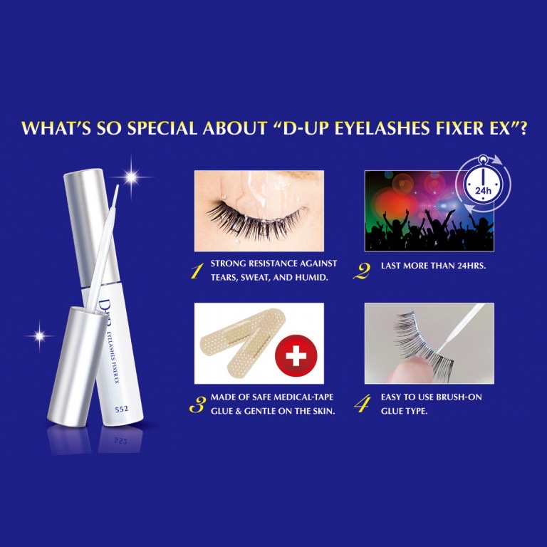 D.U.P Eyelash Glue(Black/Clear/Latex) - Lem Bulu Mata Palsu