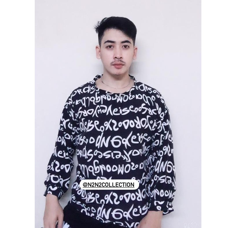 BAJU ATASAN PRIA SWEATER PREMIUM LATINO LENGAN PANJANG nana collection n2n2 collection