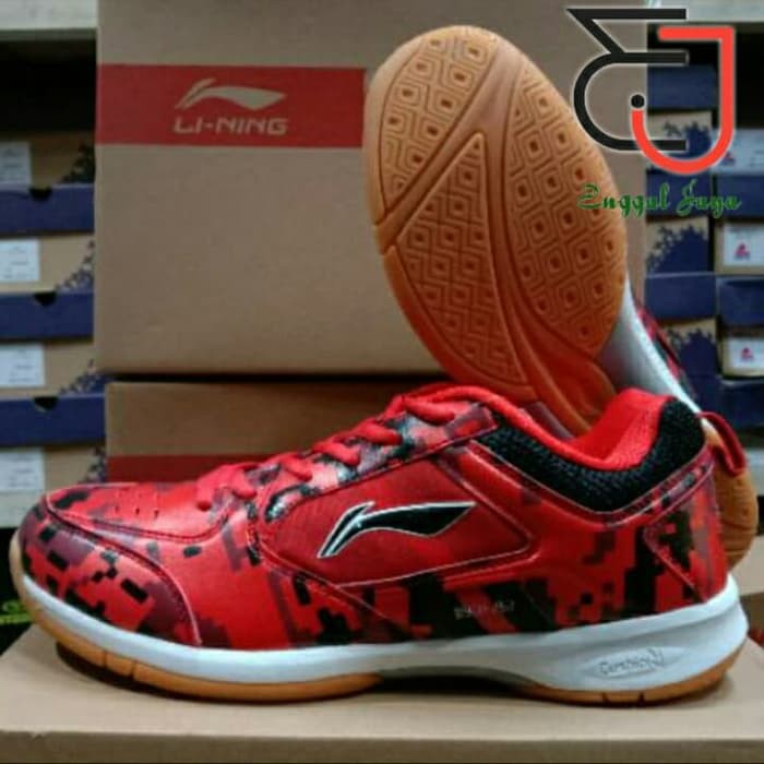 EJ Sepatu Badminton Lining Camoplus OBRAL - Merah