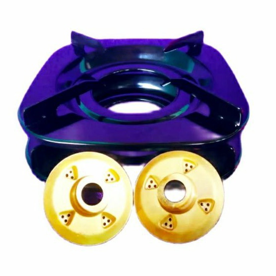 Hot item 2 pcs tungku Tebal 2 pcs burner/2 Set Tungku dan kuningan