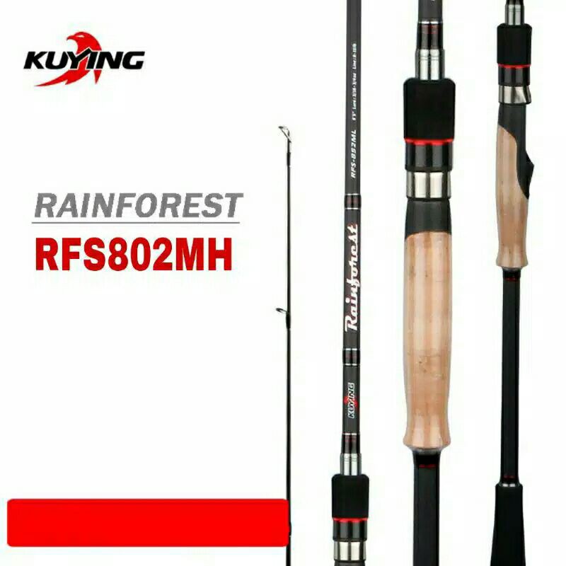 Rod Joran Casting Kuying Rainforest RFS802MH 12-20LB (Pack Pvc)