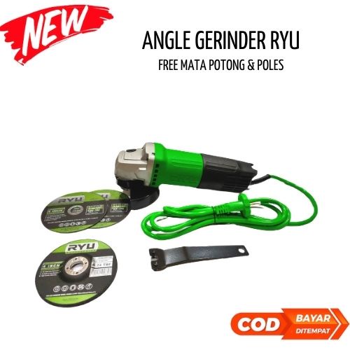 PROMO HARI INI !!!!! RYU Gurinda tangan 4&quot; RSG100-3 / Angle grinder 4&quot; RSG100-3