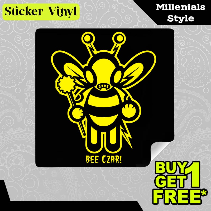 

Stiker Sticker Bee Czar Gambar Unik Desain Keren dan Kekinian Aesthetic Bahan Vinyl Satuan Anti Air