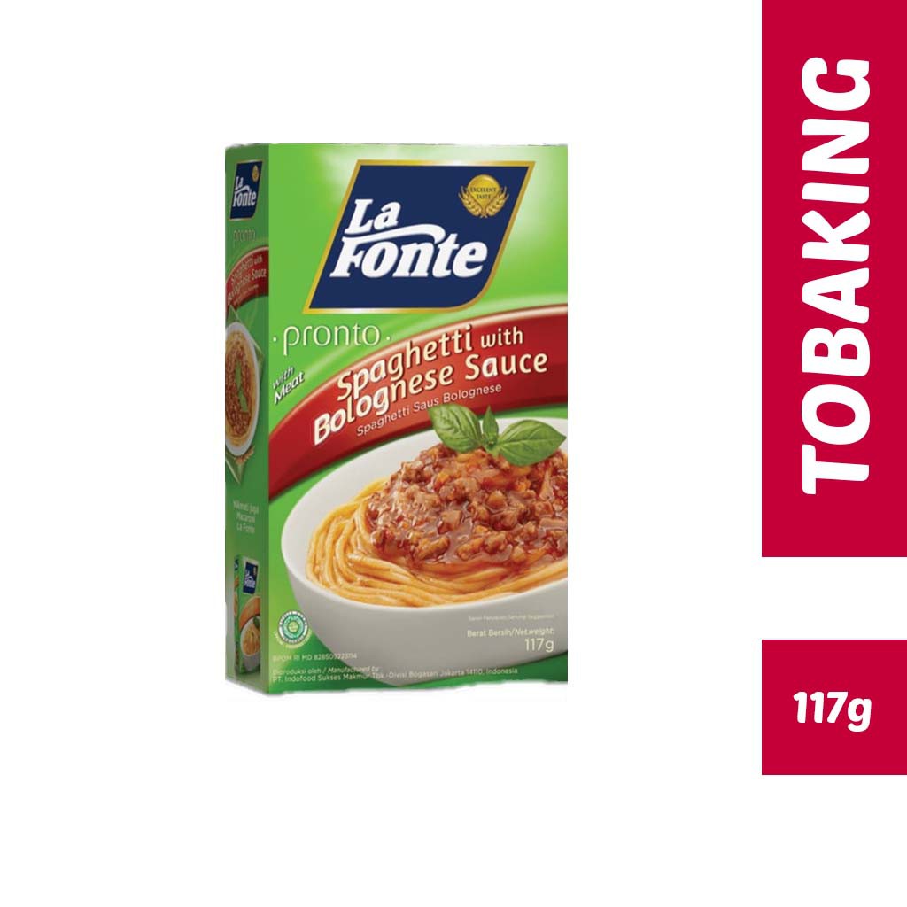 

La Fonte Pronto Spagheti Saus Bolognese Spaghetti bolognes 117gr