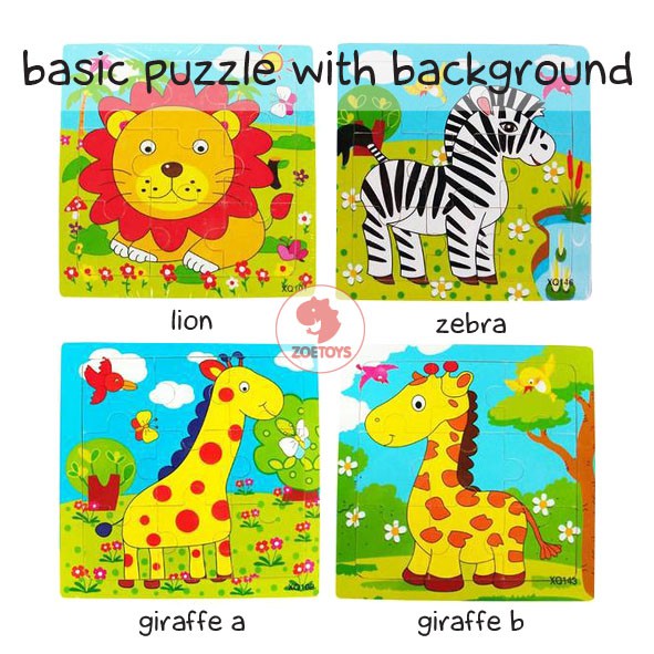 PROMO Zoetoys Basic Puzzle with Background Mainan  