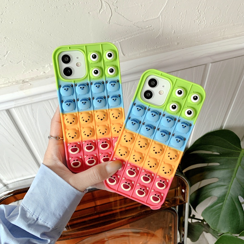 Case POP IT monster ink OPPO VIVO SAMSUNG XIAOMI IPHONE REALME