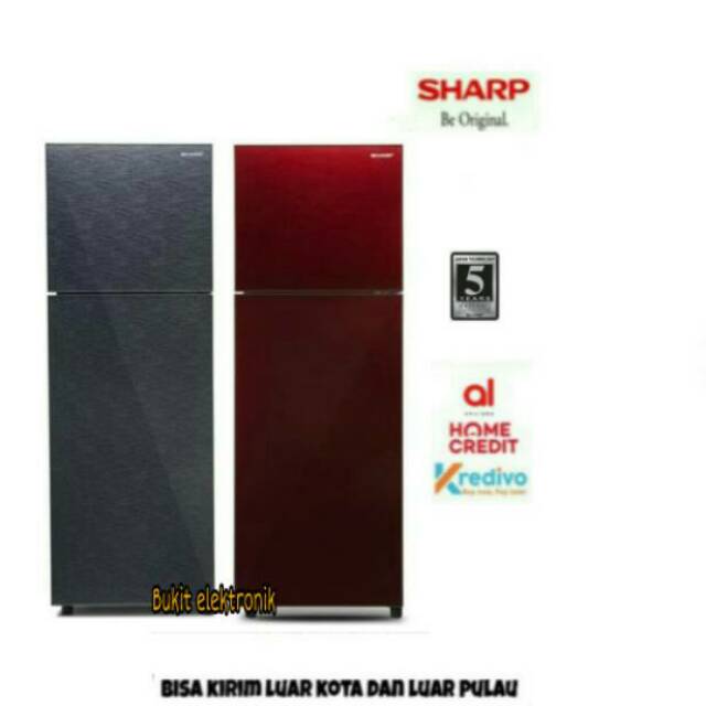 KULKAS SHARP SJ246XG/SJ 246XG Shine Series