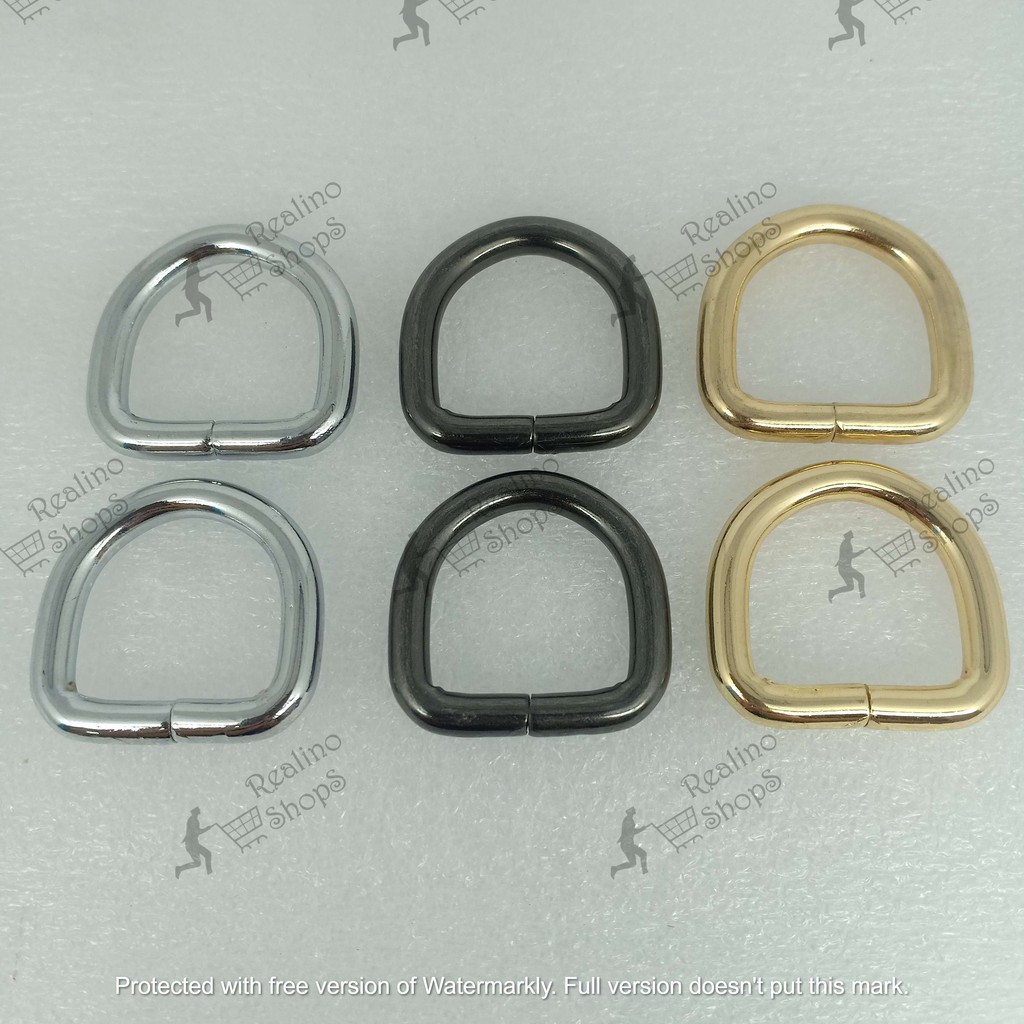 RING D TINGGI - 2CM NEKEL (KUALITAS TEBAL) - AKSESORIS TAS