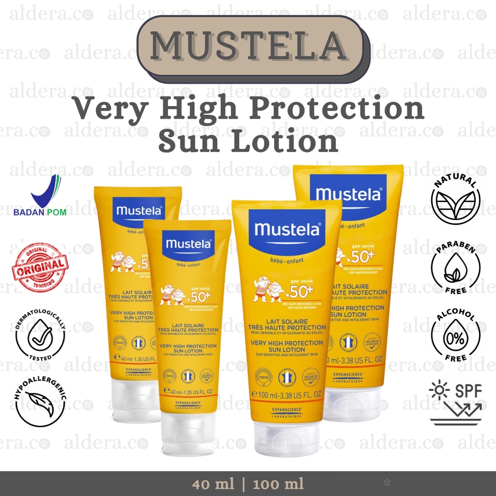 MUSTELA Very High Protection Sun Lotion — Mustela Baby Sun Protection SPF 50+ , Mustela Baby Sunbloc