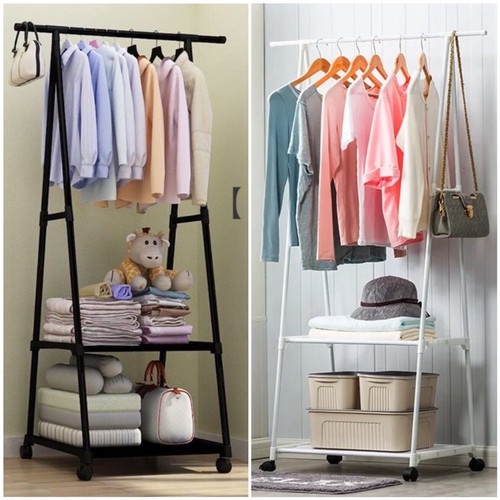 Rumah_kita2020 Triangel Stand Hanger - Gantungan Pakaian Tiang Berdiri Tanpa Roda Stand Hanger Triangel Square Gantungan Baju Gantungan Triangle stand hanger baju rak buku serbaguna KOKOH TANPA RODA Rak Baju JUMBO Gantungan Baju Stand