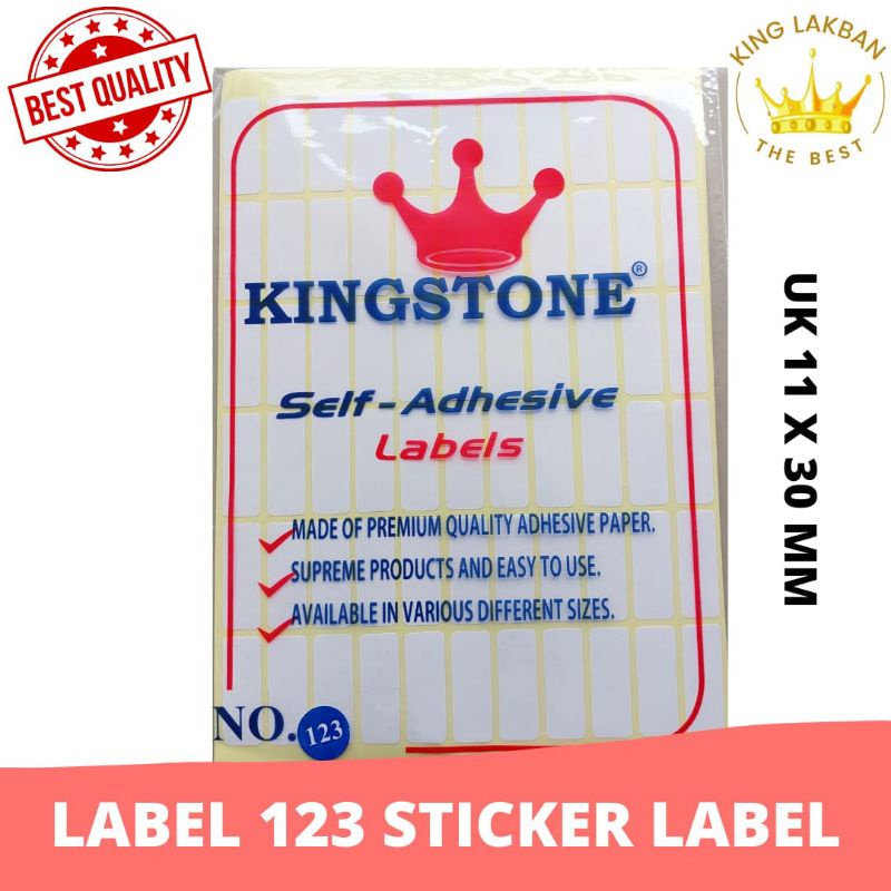 

Label 123 Sticker Label Kertas Sticker Undangan Putih Polos Termurah