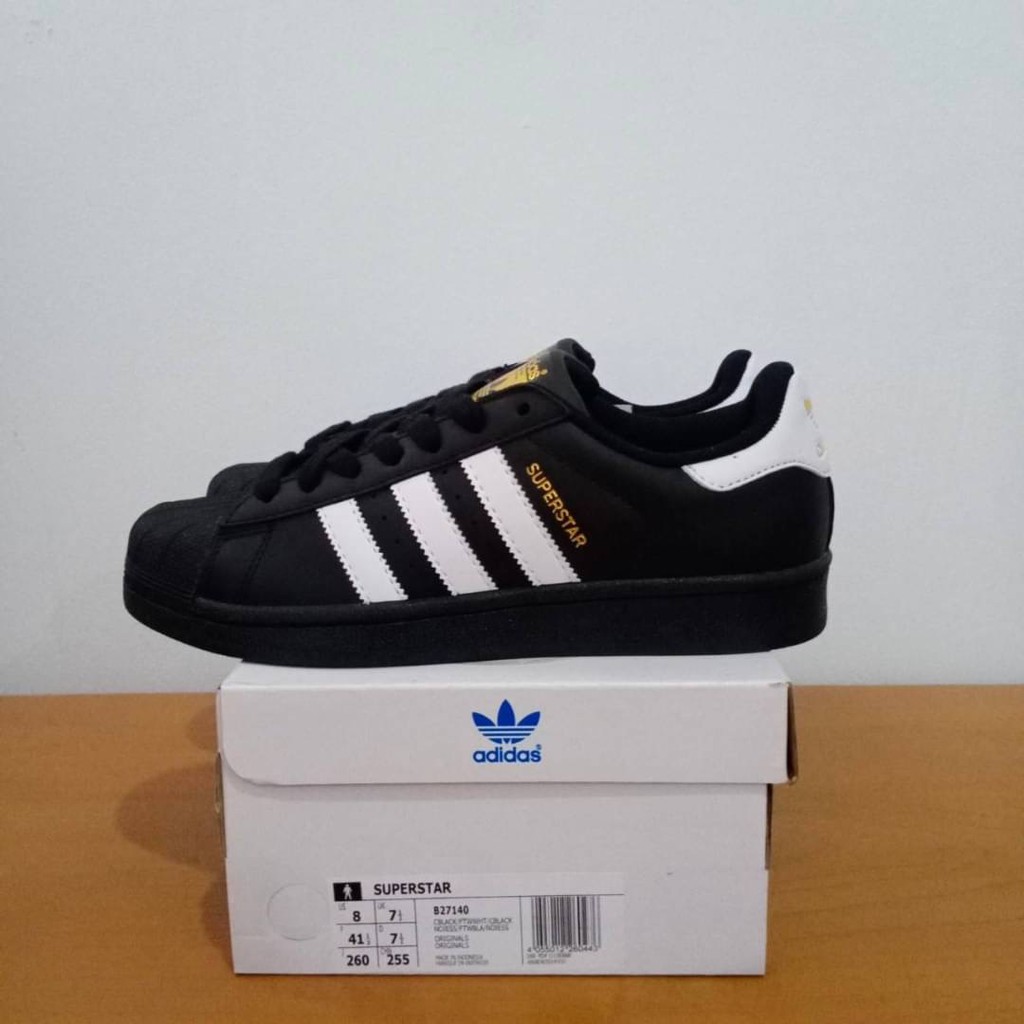 superstar laceless black