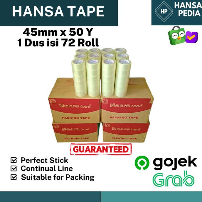 

Lakban Bening 45 mm x 50 Yard Gosend