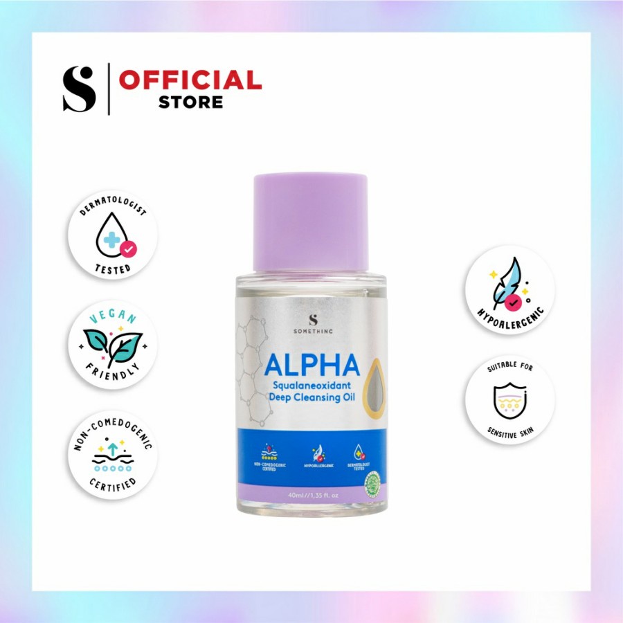 ✨ AKU MURAH ✨SOMETHINC Alpha Squalaneoxidant Deep Cleansing Oil