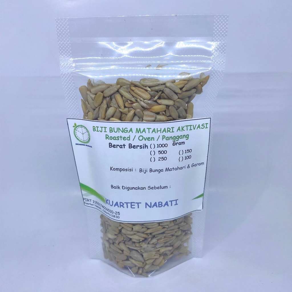 

100gr Activated Sunflower Seeds - Aktivasi Biji Bunga Matahari Matang