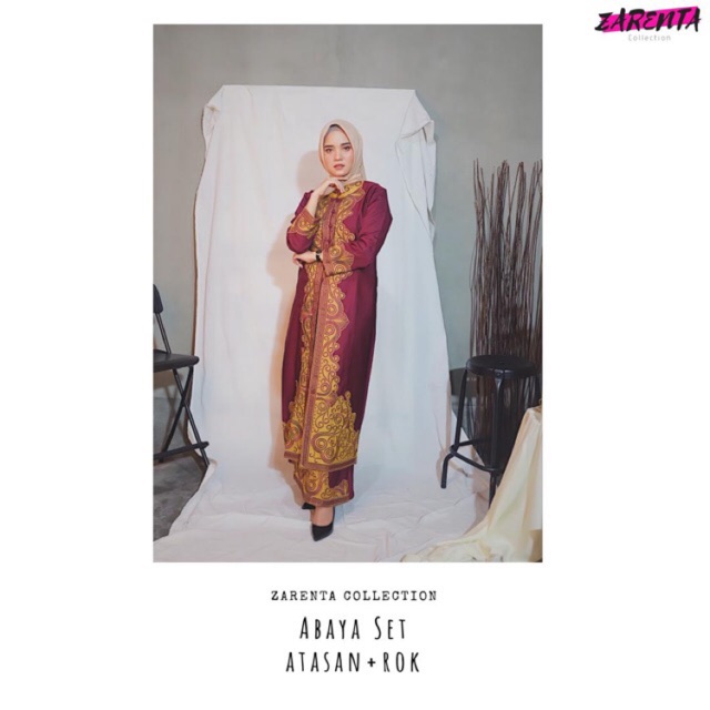 Abaya Bordir Set Mewah