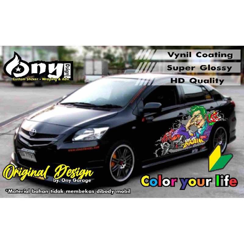 STIKER MOBIL SEDAN VIOS CIVIC BALENO DLL