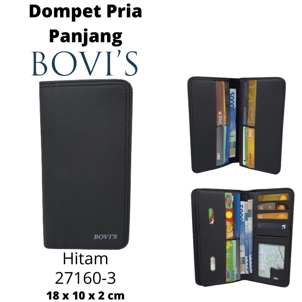 Dompet Pria Panjang Import Original Bovis Terbaru Keren Anak Muda Kekinian Kualitas Distro Harga Murah Terjangkau