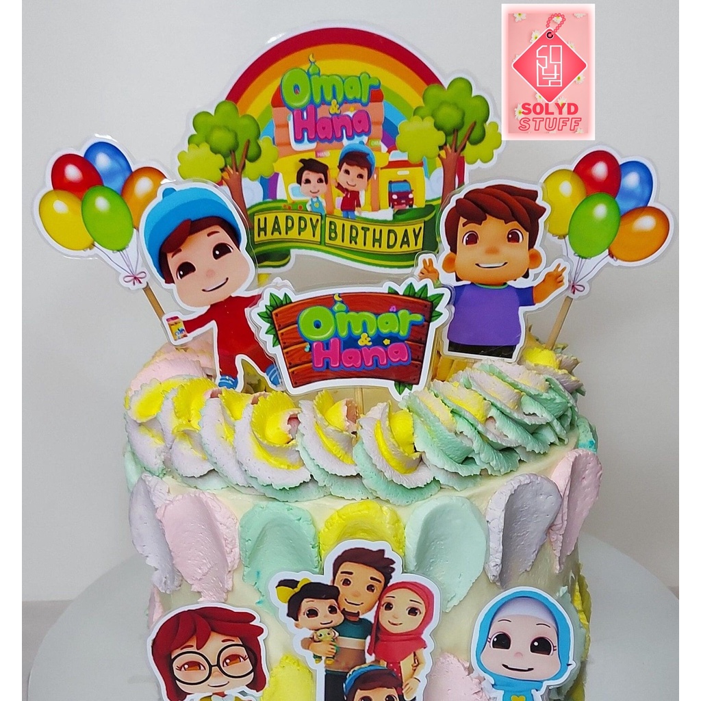 

TOPPER CAKE HIASAN KUE ULANG TAHUN DEKORASI ANAK SOLEH