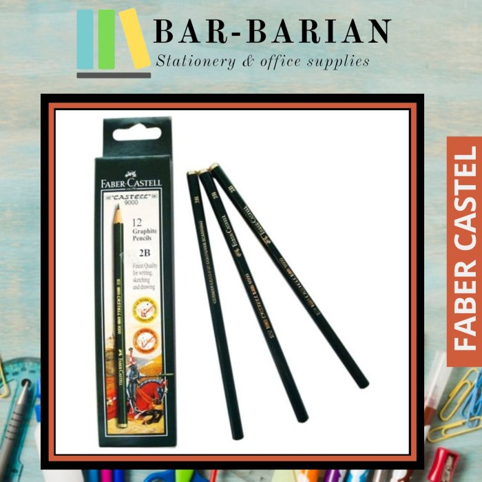 

Limited Pensil Faber Castel 2B Untuk Ujian Original ( 1 Lusin ) / Pensil Kayu Gilaa!!!
