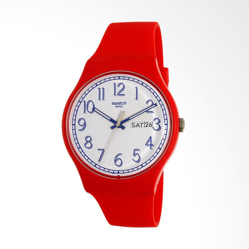 SWATCH SUOR707 Jam Tangan Wanita Original Red Me Up