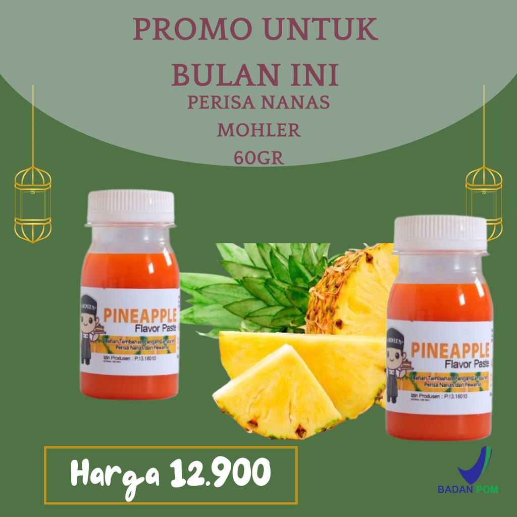 

⚡COD⚡ PERISA PASTA PEWARNA MOHLER NANAS / PINEAPPLE 60gr COCOK UNTUK TAMBAHAN BAHAN ICE CREAM / PERISA PASTA MOHLER NANAS / PINEAPPLE 60gr BISA BUAT TAMBAHAN PANGAN BAHAN KUE / MOHLER Pasta perisa pewarna NANAS / PINEAPPLE