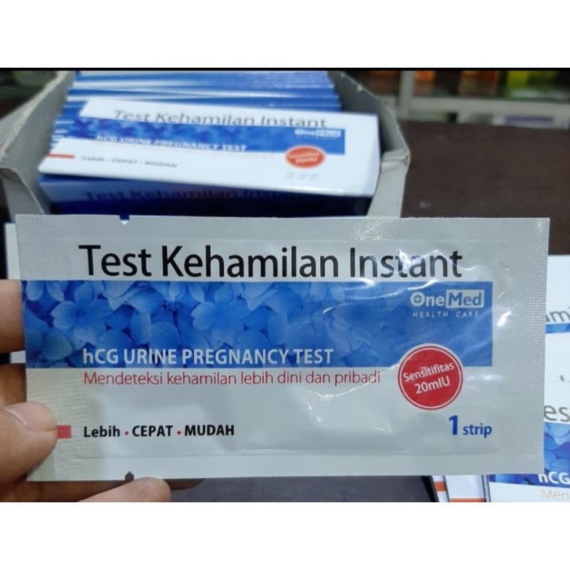 Tespek kehamilan instan onemed/ one med alat test kehamilan 1 strip