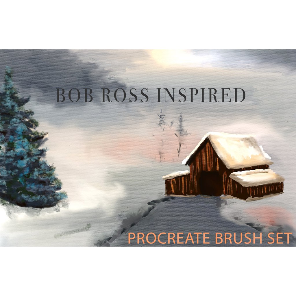 Procreate Brush - Bob Ross Inspired Procreate Brushes