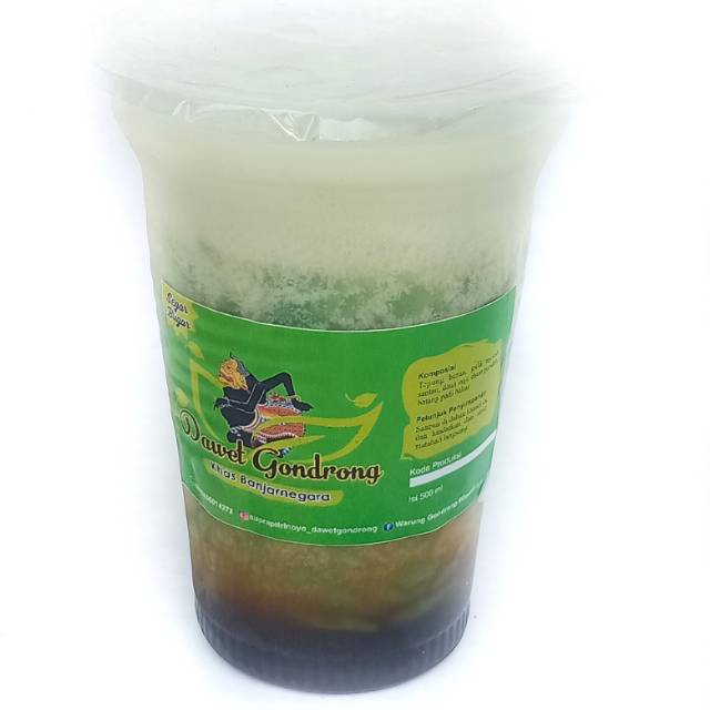 

Es Dawet Ayu /Es Cendol Hijau Tepung Beras Daun Suji Kemasan Cup 16