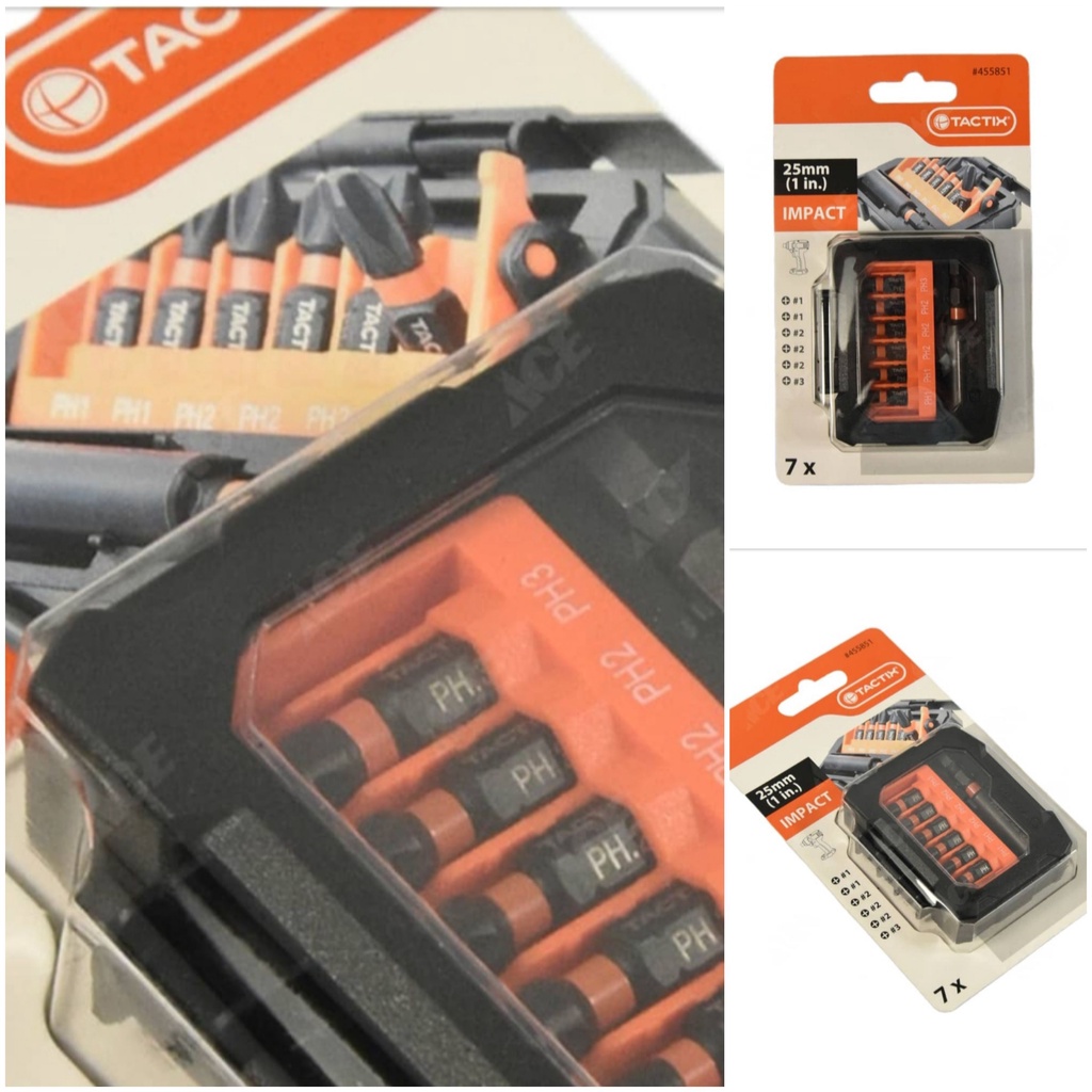 Mata Obeng Ketok 25 Mm Set 7pcs Tactix