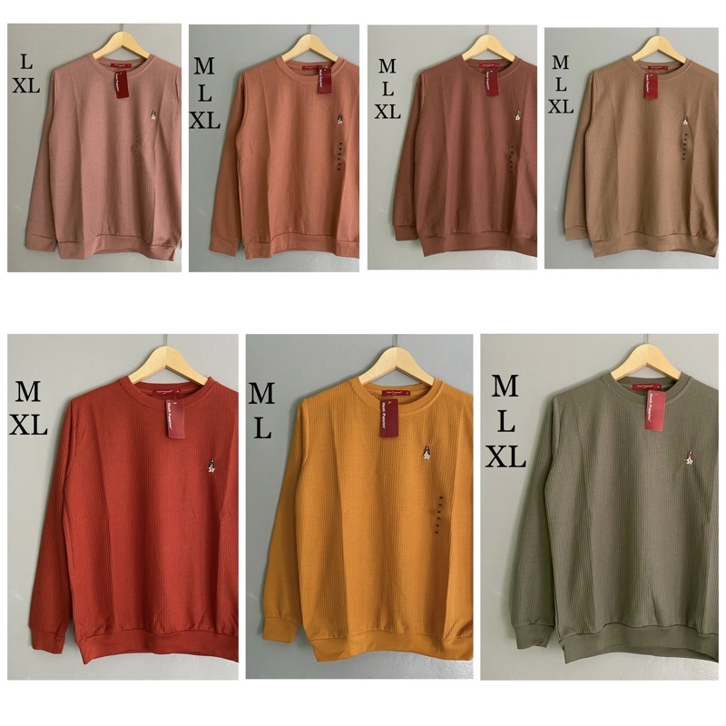 hush puppies sweater wanita bahan waffle