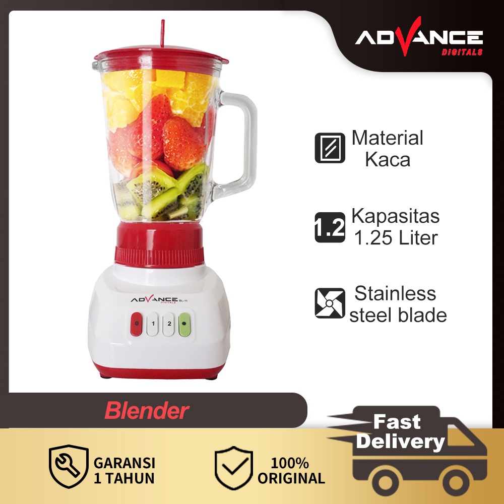 Advance Blender 1.25L Mixer 250W 2in1 Multifungsi BL11