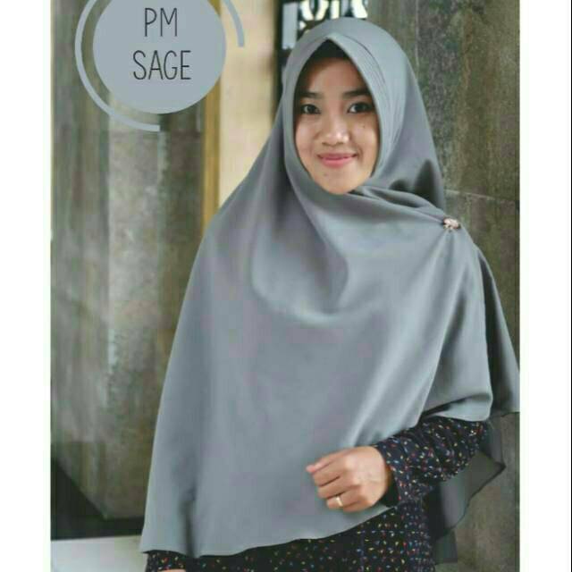 Daily Khimar Jilbab Hijab Kerudung Instan Bergo Jumbo Syari Instan Pet Antem Simple Penguin wolfis