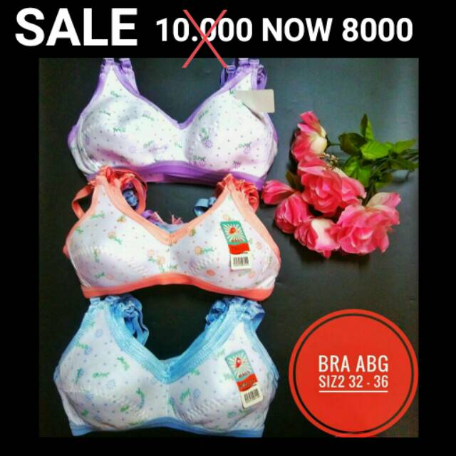 BH Remaja Motif Polkadot Tanpa Kawat Size 32 34 36 / Bra Remaja Abg Motif / Bh Pemula / Bh Anak SMP