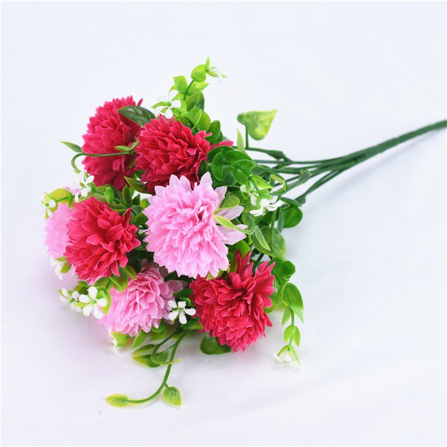 COD BUNGA DANDELION  BUNGA TANGKAI PLASTIK BUNGA ARTIFISIAL BUNGA PAJANGAN BUNGA HIASAN BT9009-ROSE