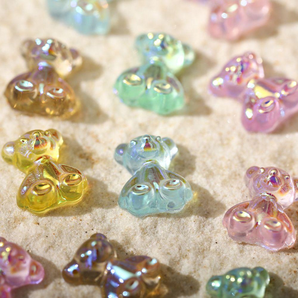 Agustinina Kartun Dekorasi Nail Art Hewan Korea Resin DIY Perhiasan Kuku