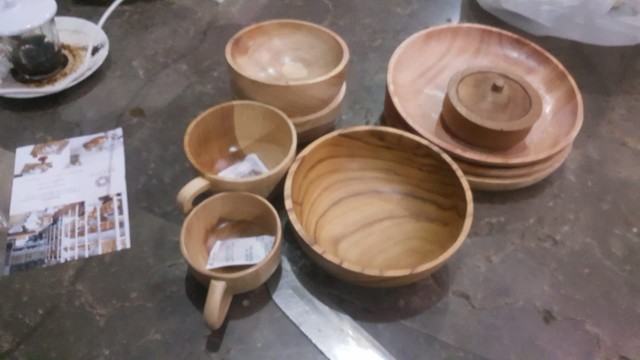 Mangkok Tutup Kayu Kecil, Mangkok Salad | Mangkok Mie | Mangkok Bayi | Mangkok Kayu | Mangkok Sambal