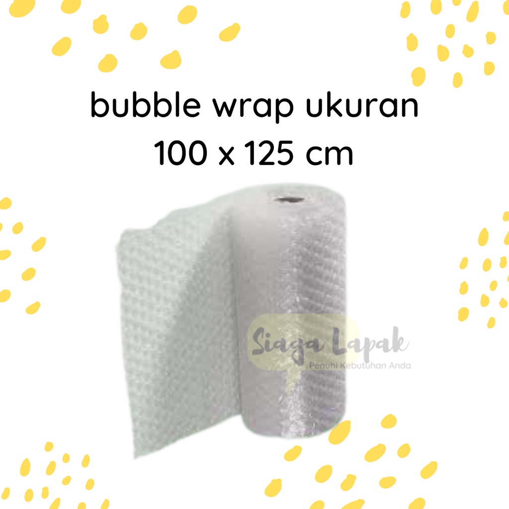 Bubble Wrap Bening 100 cm x 125 cm Murah Tebal Tidak Mudah Kempes