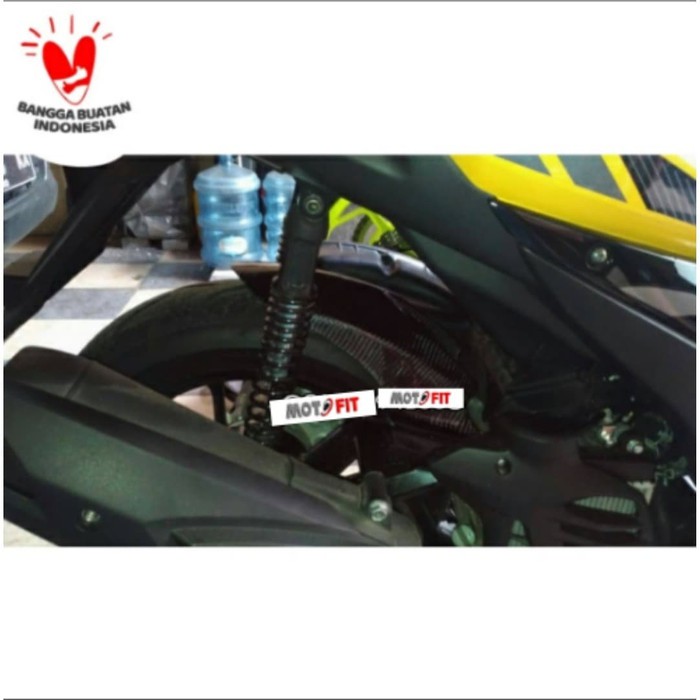 rear hugger aerox carbon kevlar asli spakbor belakang aerox